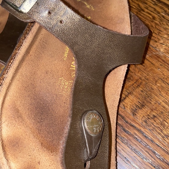 birkenstock brown sandals 1-1.5 - Picture 2 of 4